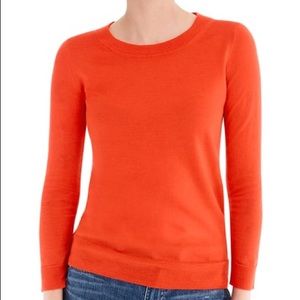 J. Crew Tippi Merino Wool Sweater In Resort Orange